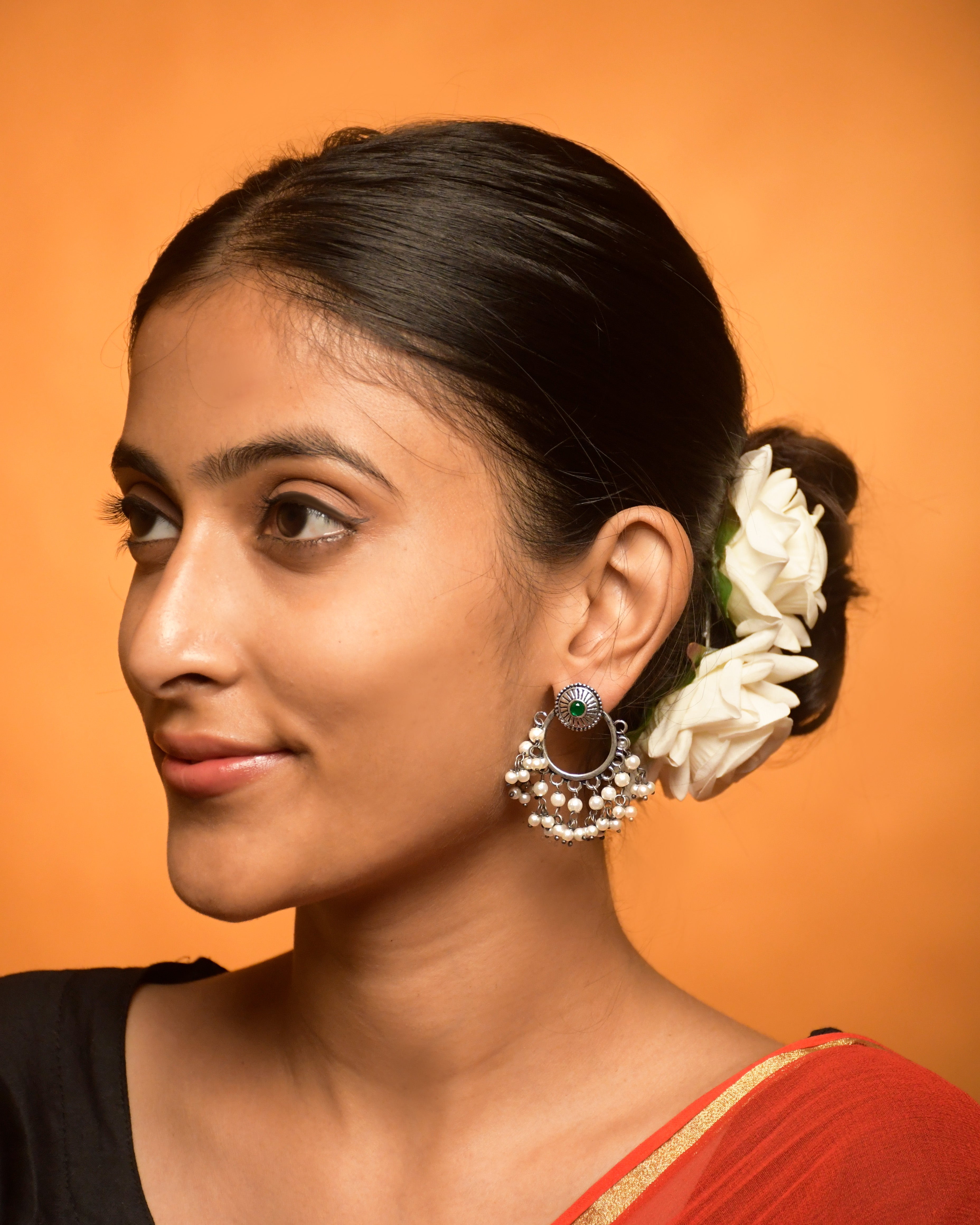 Pari Oxidised Dangler Earrings