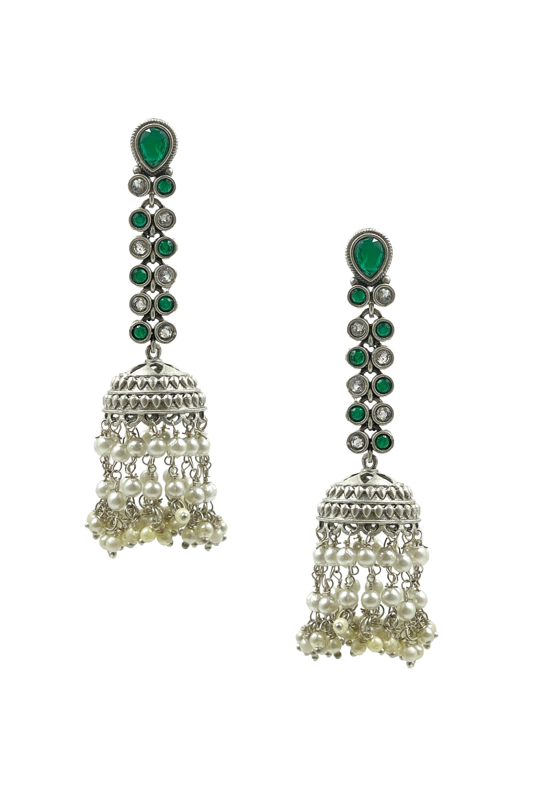 Sia Stone Jhumka Earrings