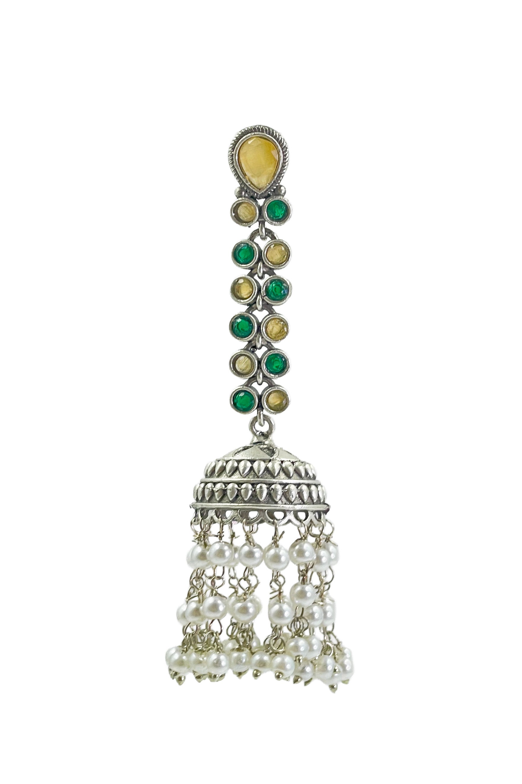 Sia Stone Jhumka Earrings