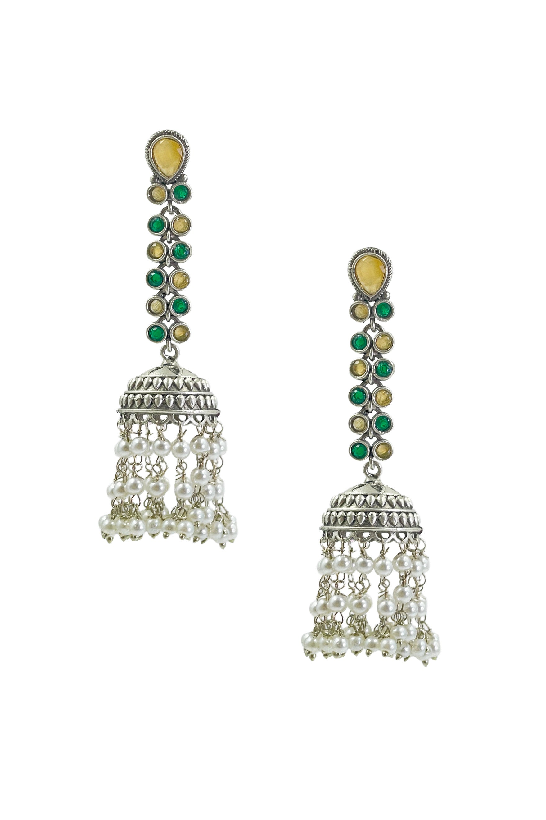 Sia Stone Jhumka Earrings