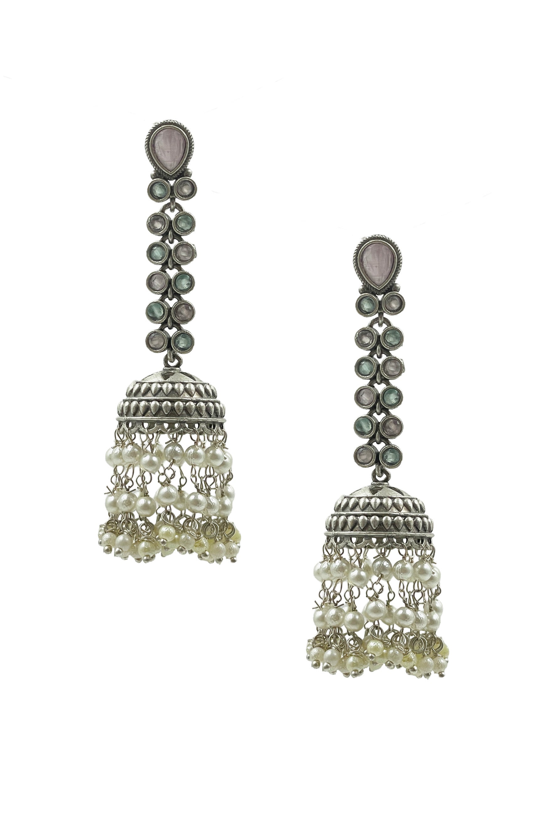 Sia Stone Jhumka Earrings