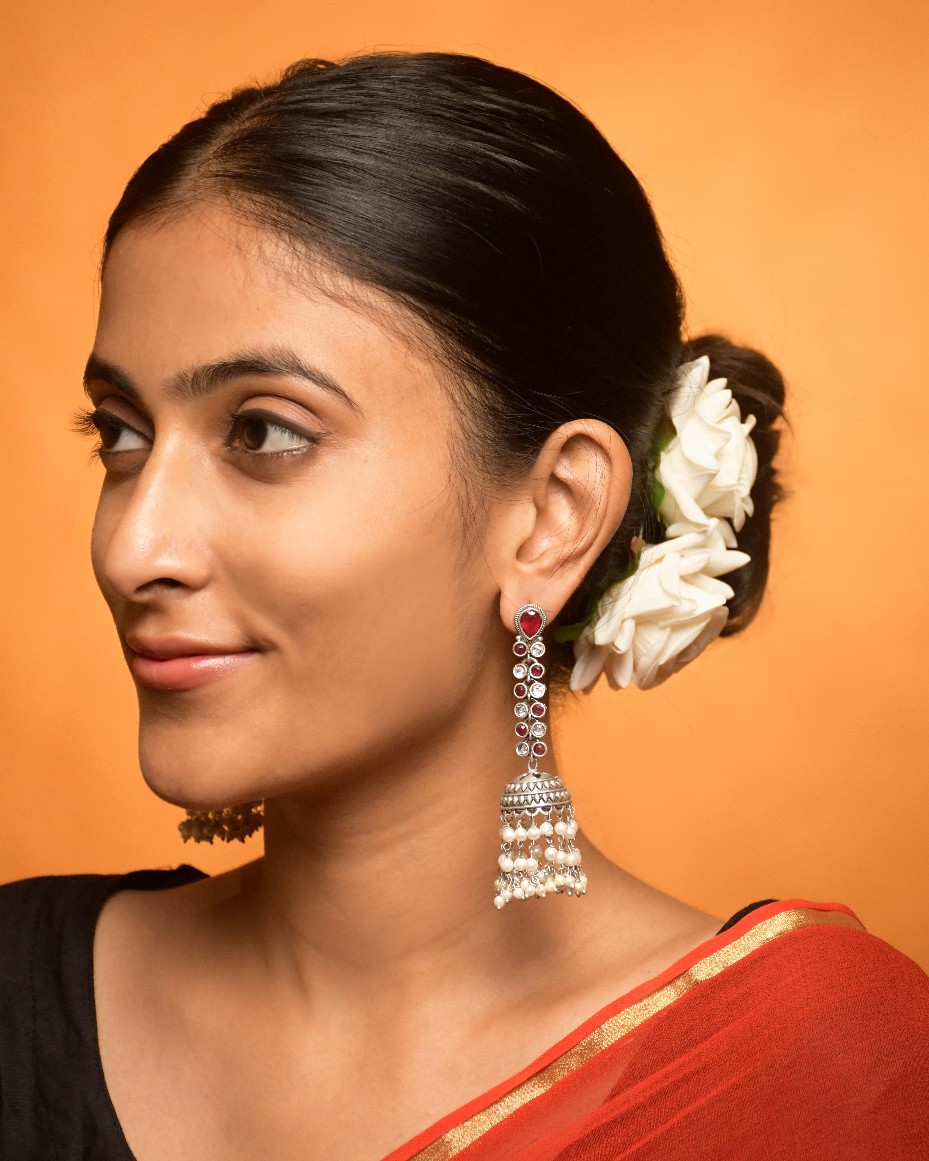 Sia Stone Jhumka Earrings