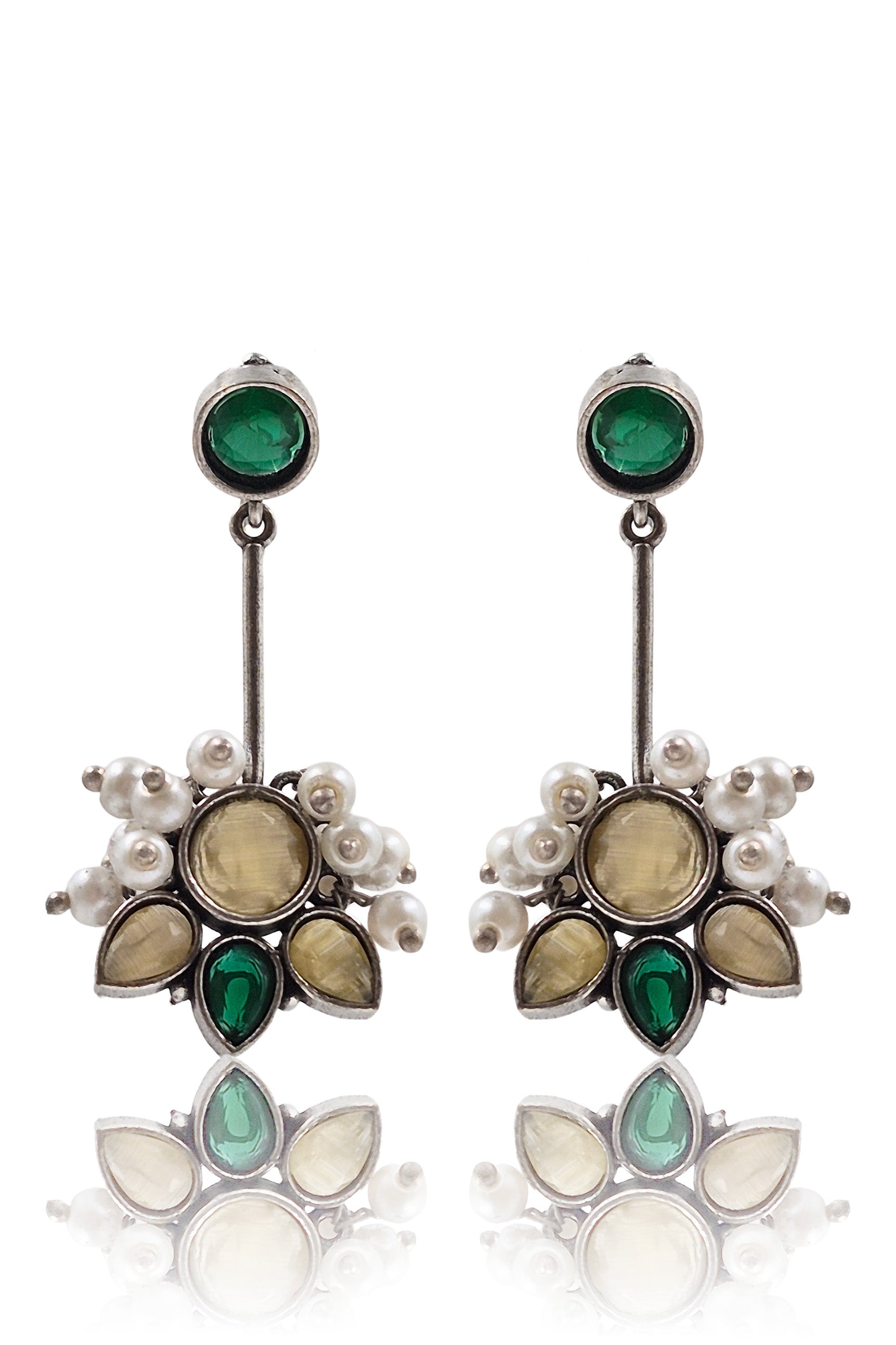 Maahi Oxidised Dangler Earrings