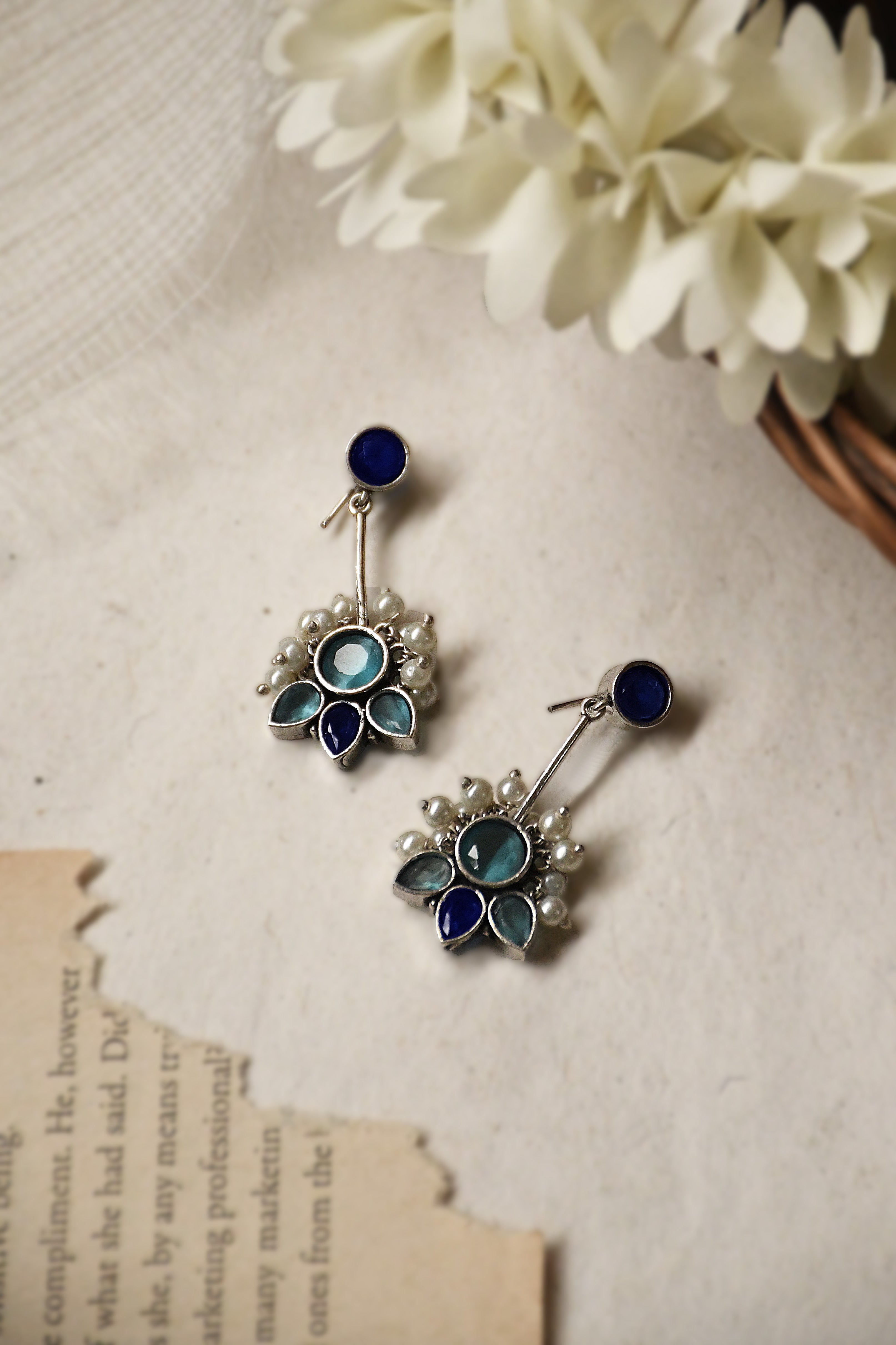 Maahi Oxidised Dangler Earrings