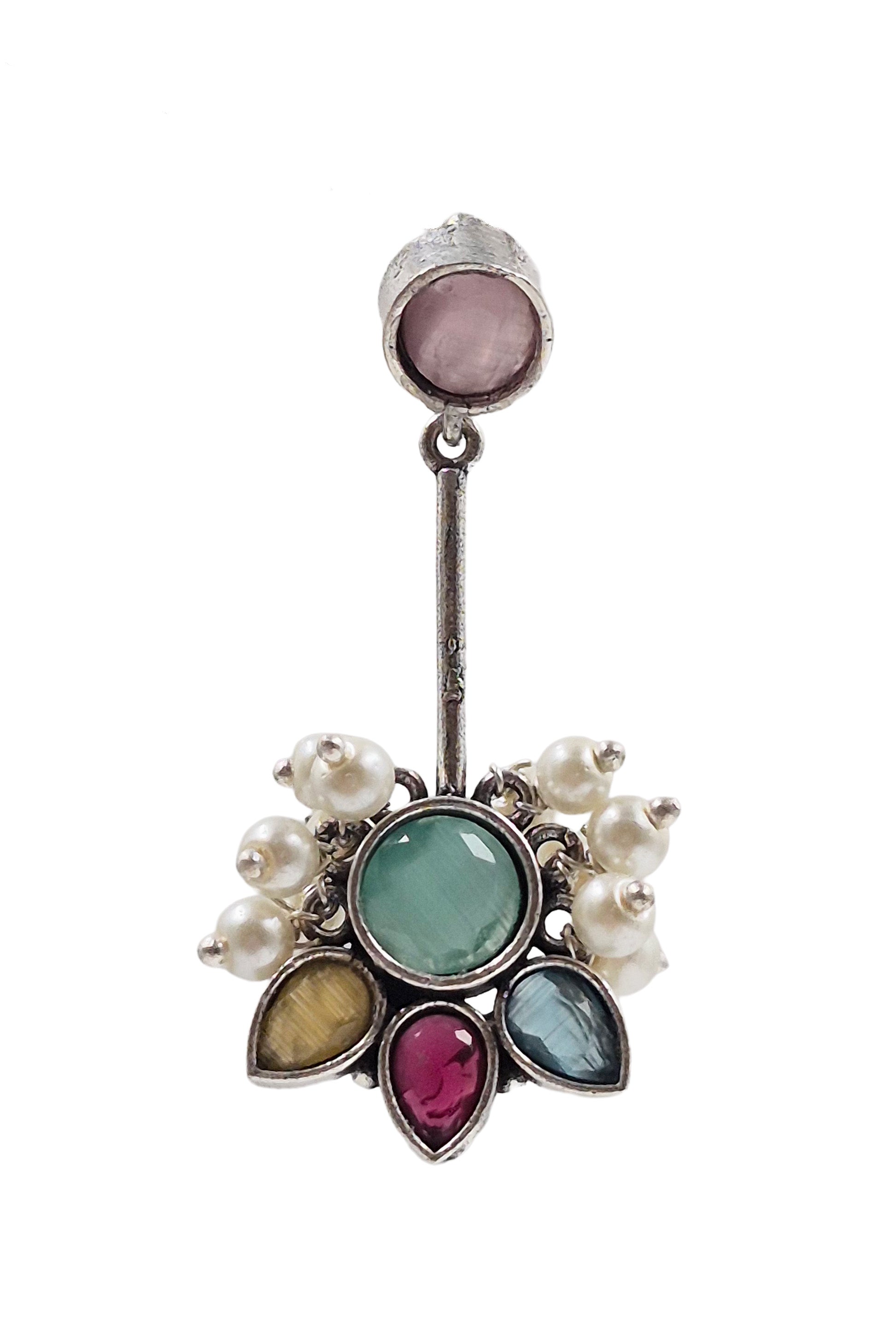 Maahi Oxidised Dangler Earrings