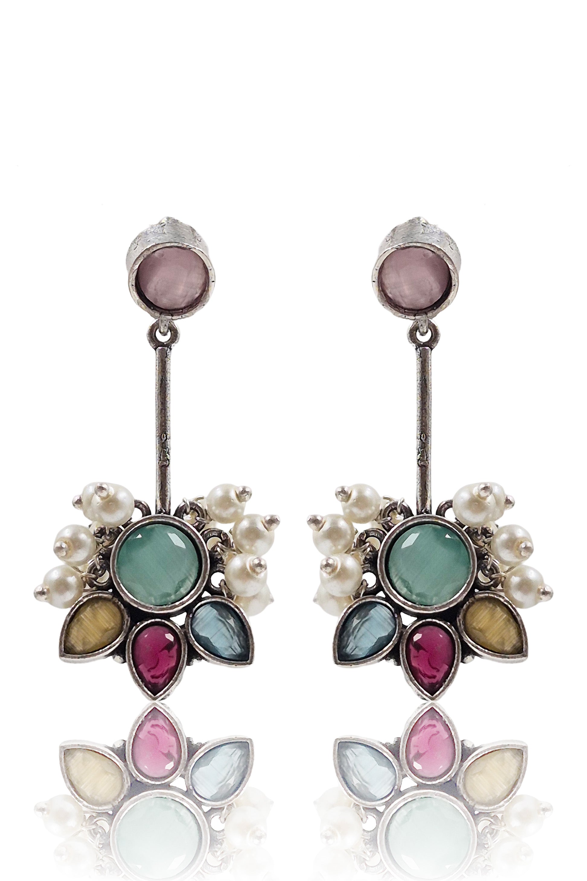 Maahi Oxidised Dangler Earrings