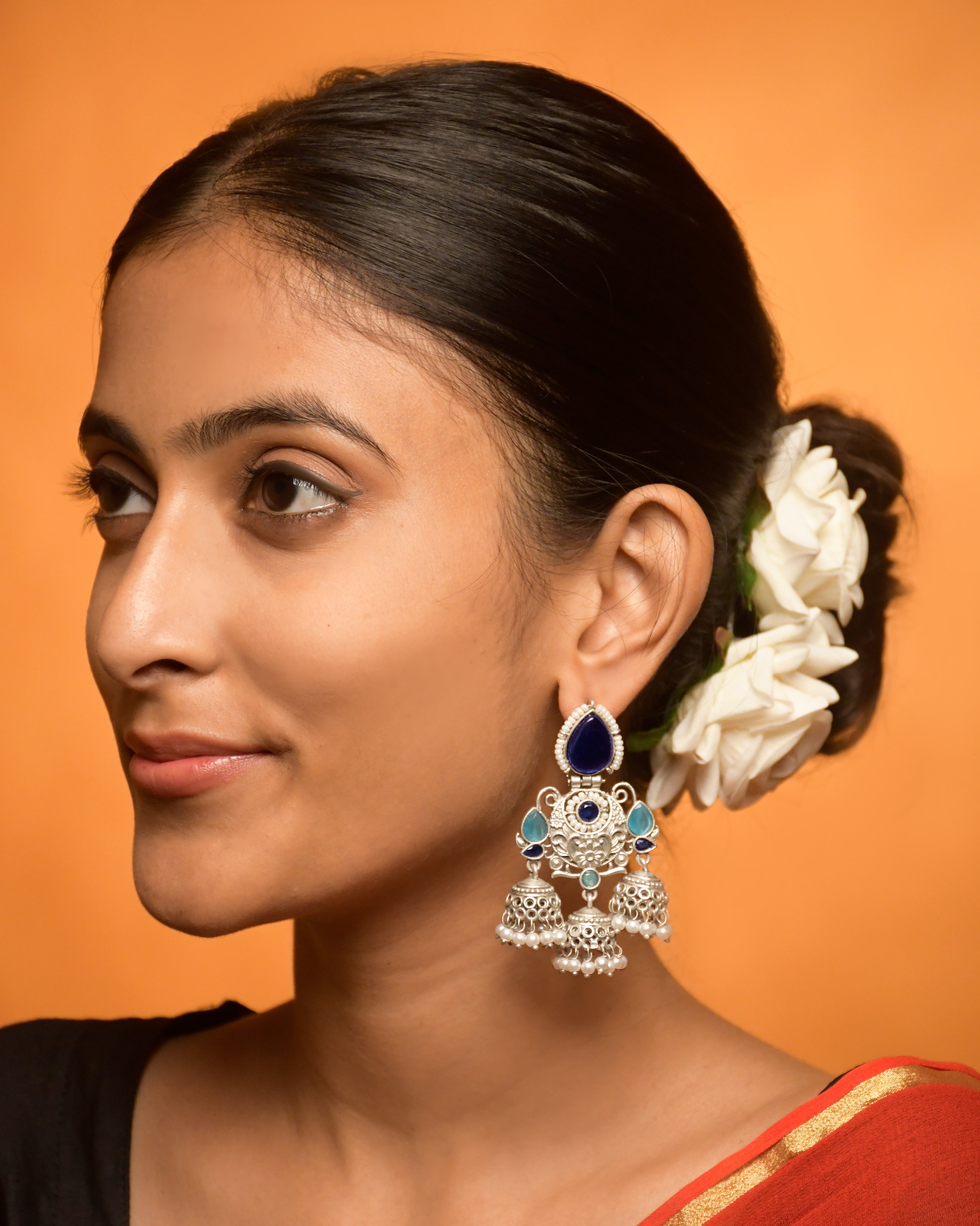Marie Stone Jhumka Earrings