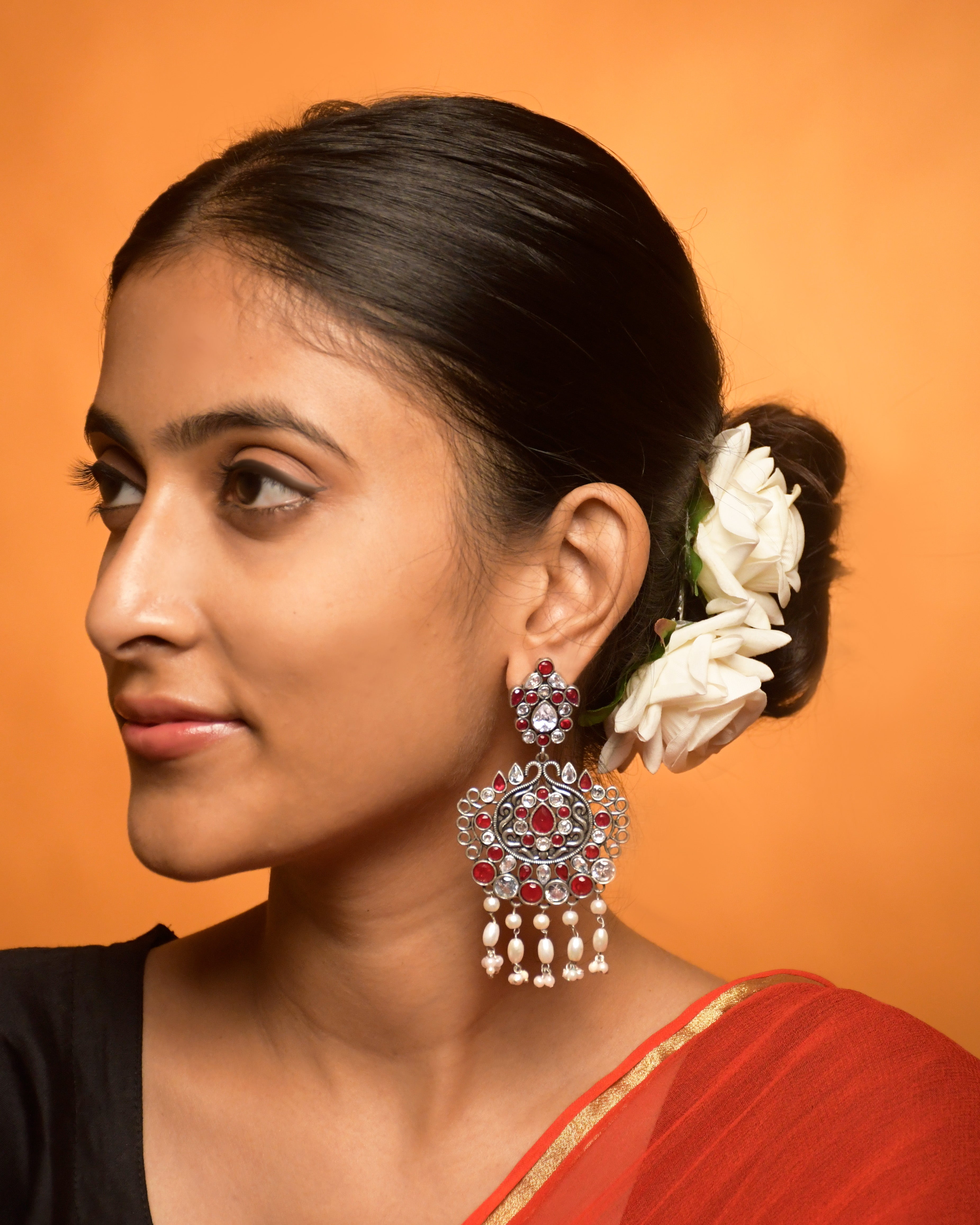 TANVI STONE DANGLER EARRINGS