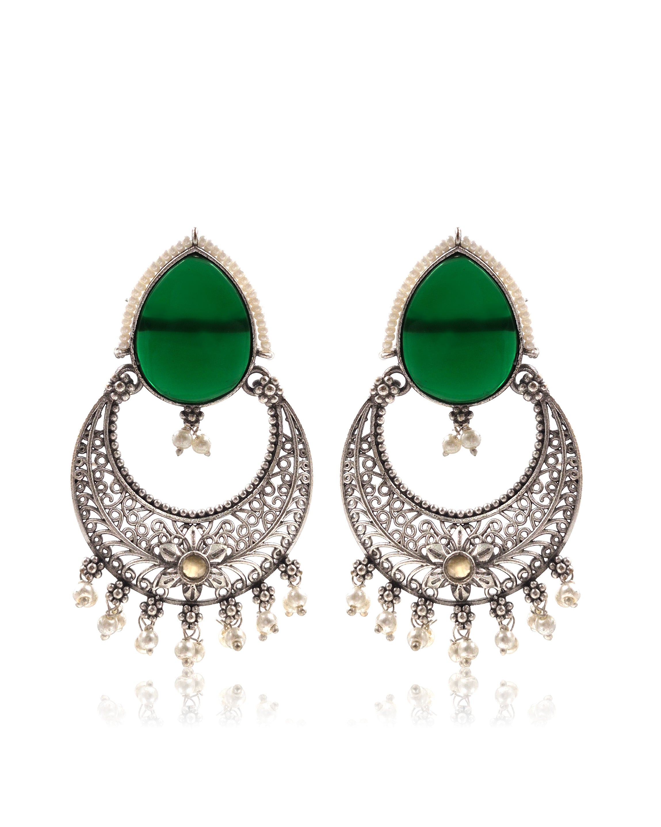 NIYA STONE DANGLER EARRINGS