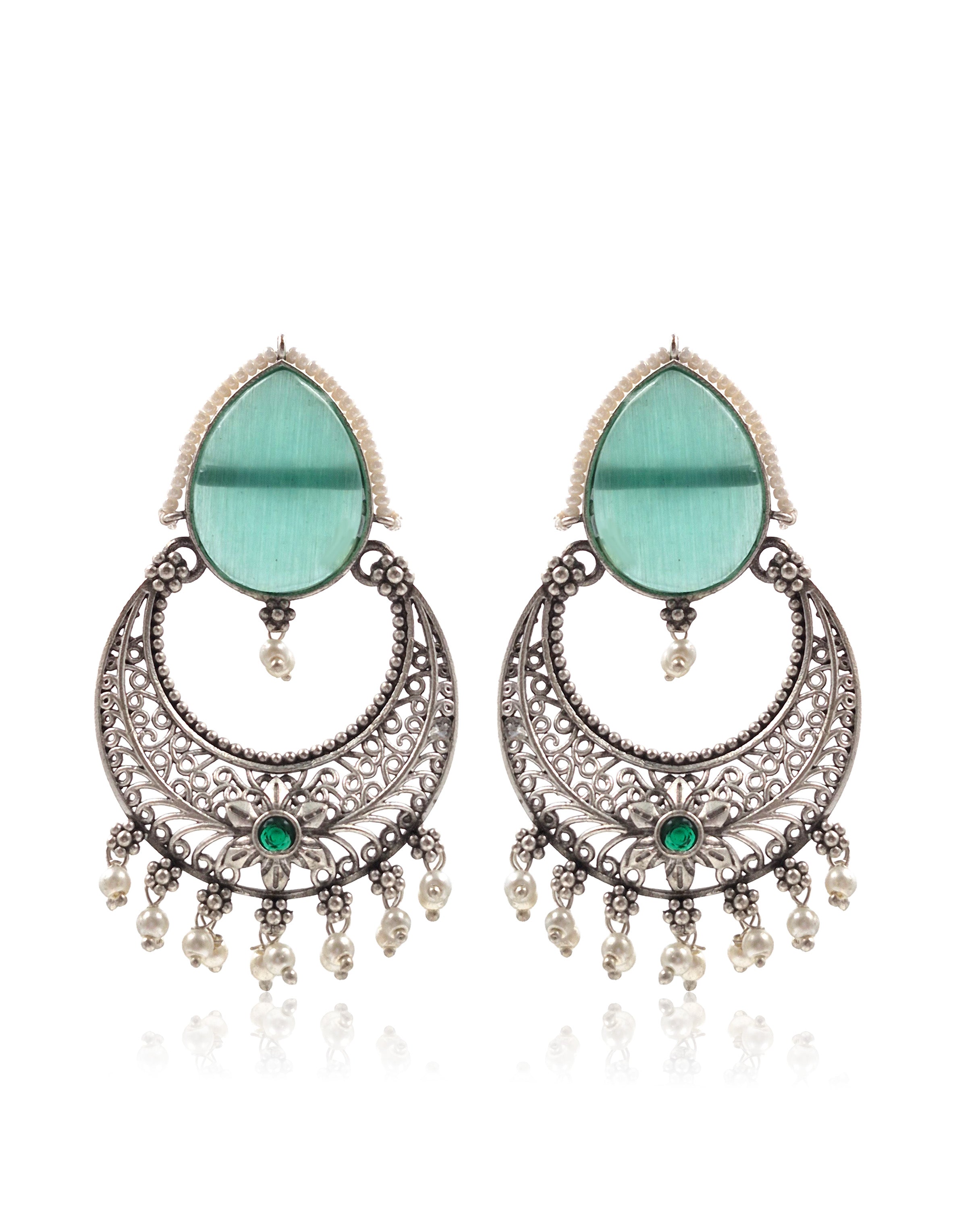 NIYA STONE DANGLER EARRINGS