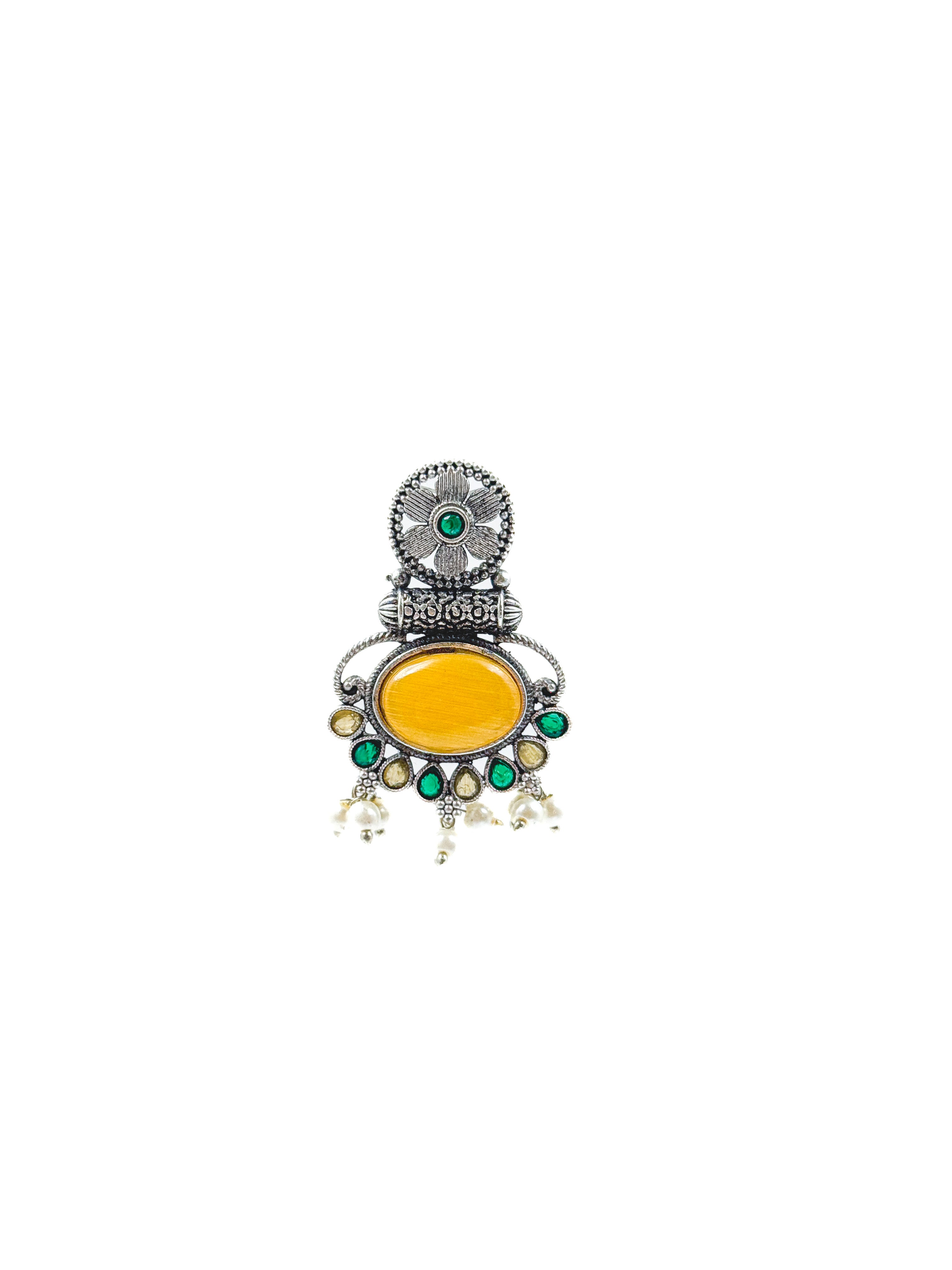 PRISHA ETHNIC STONE EARRINGS