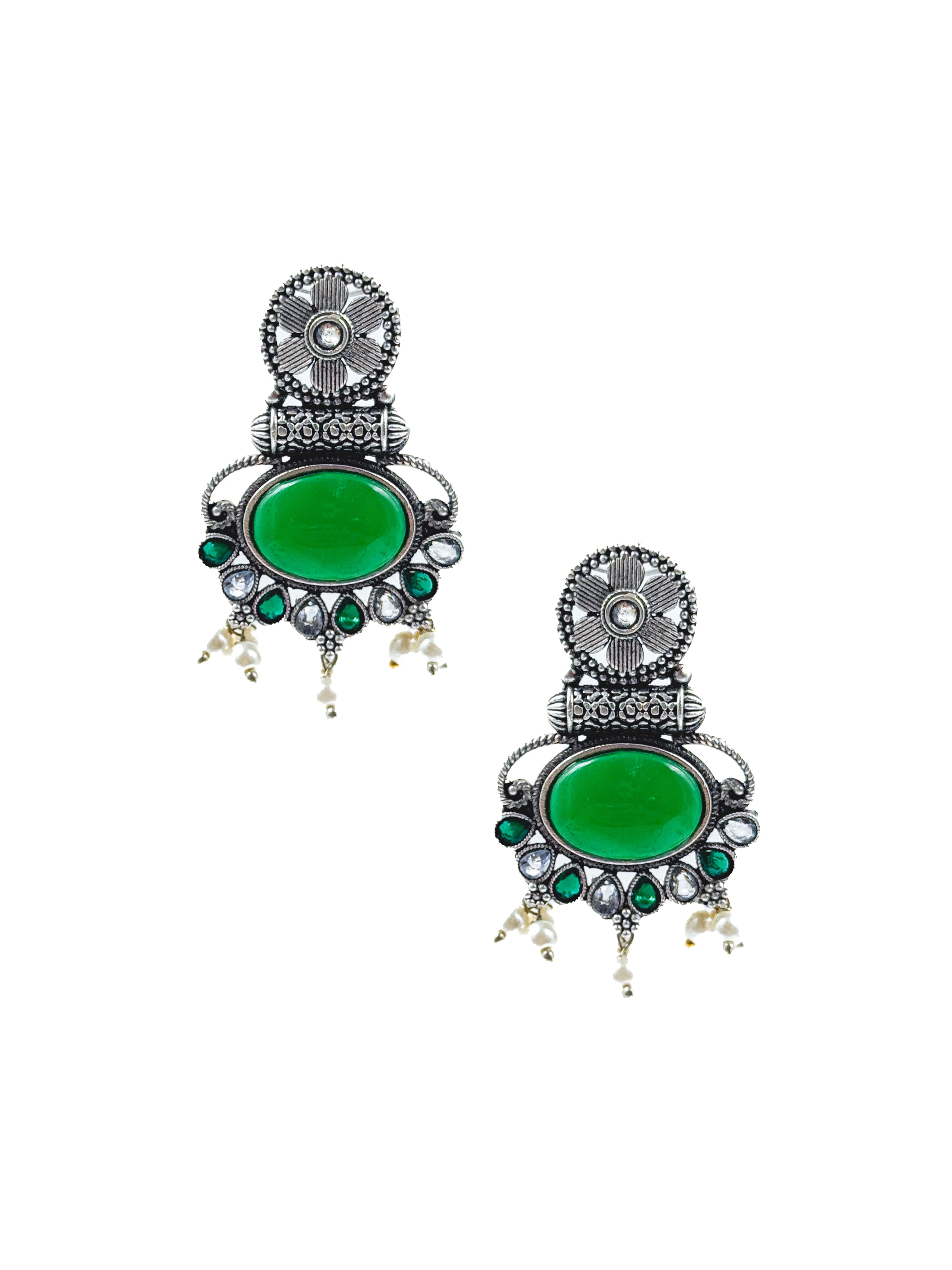 PRISHA ETHNIC STONE EARRINGS