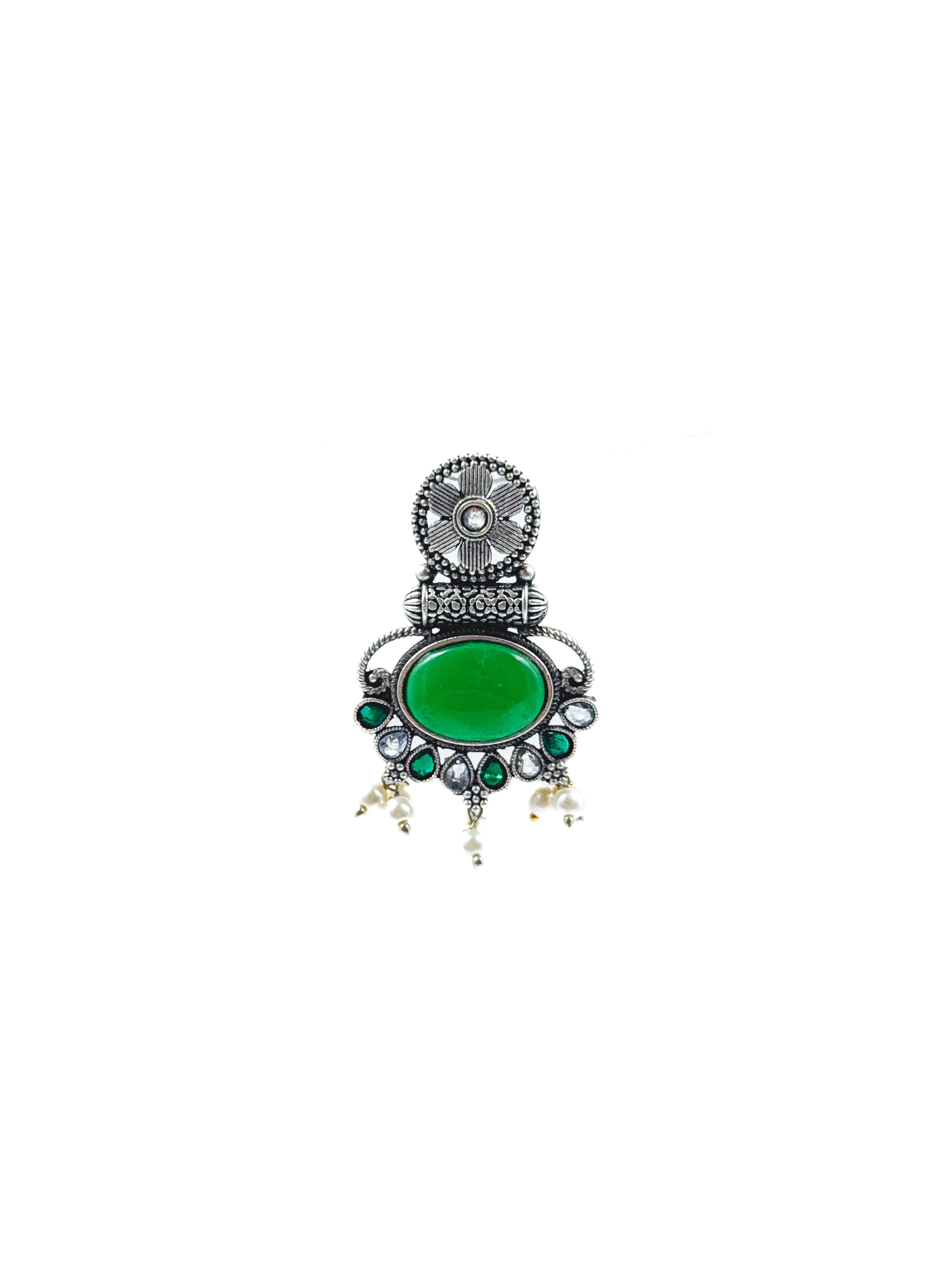 PRISHA ETHNIC STONE EARRINGS
