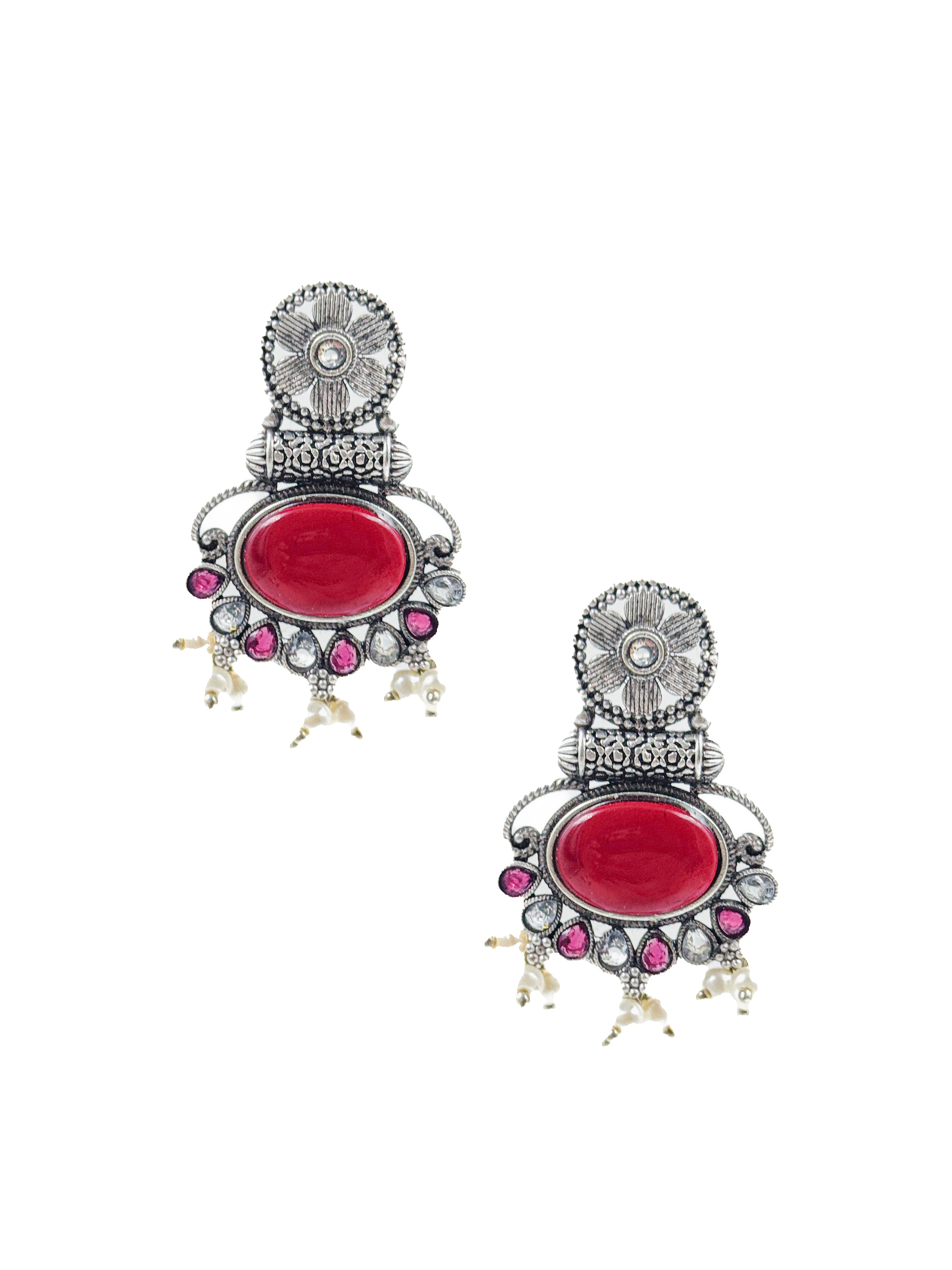 PRISHA ETHNIC STONE EARRINGS