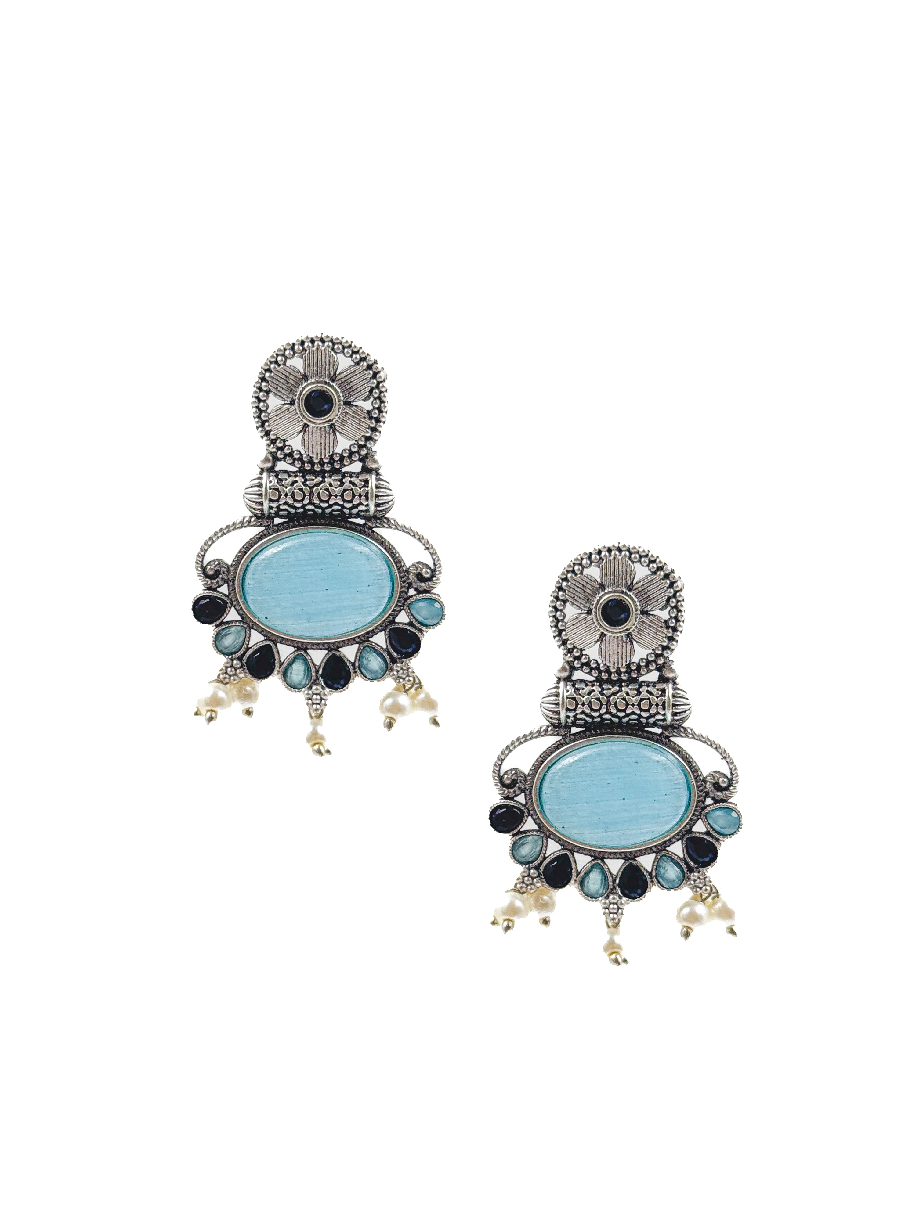 PRISHA ETHNIC STONE EARRINGS
