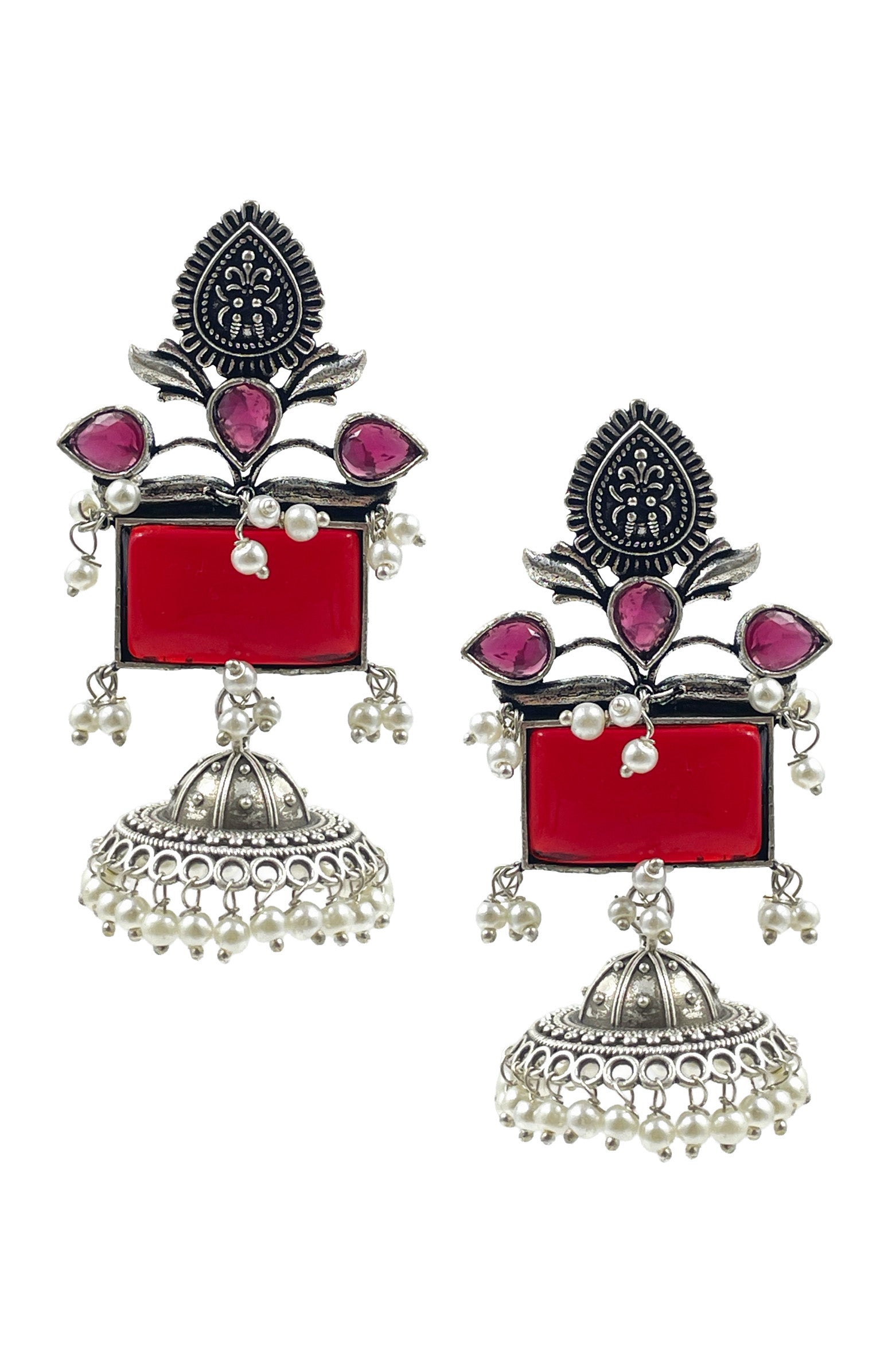 Noor Stone Jhumka Earrings