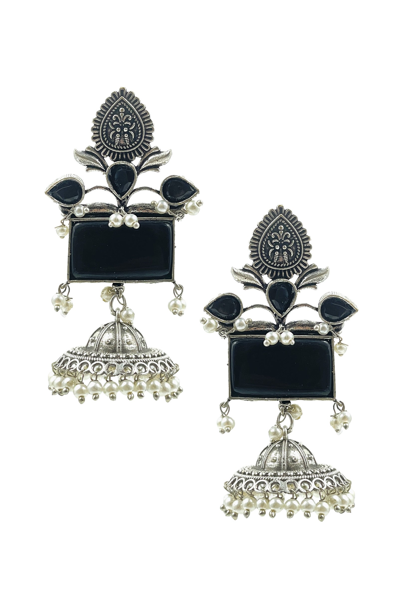 Noor Stone Jhumka Earrings