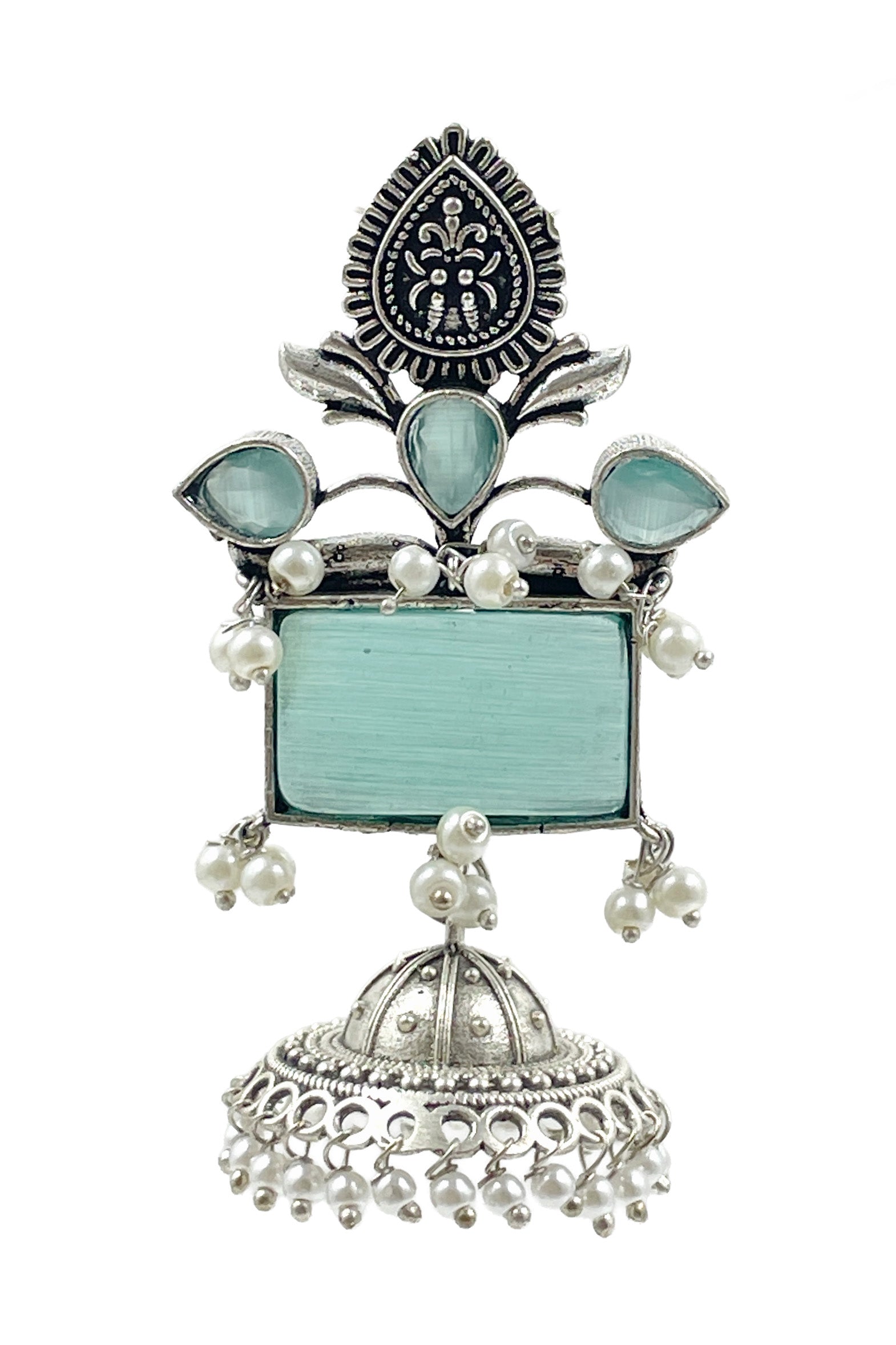 Noor Stone Jhumka Earrings