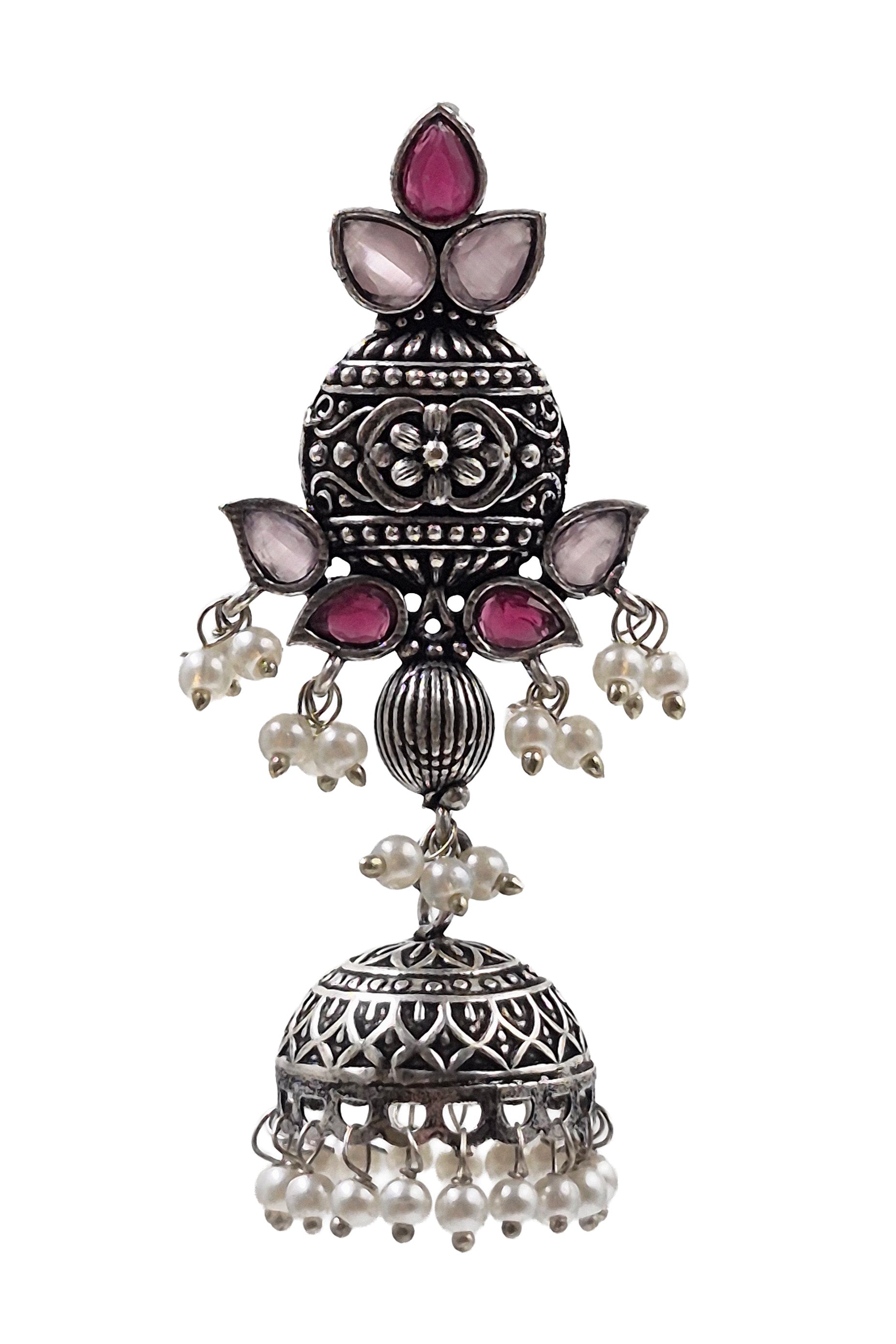 PRIYA OXIDISED JHUMKA EARRINGS
