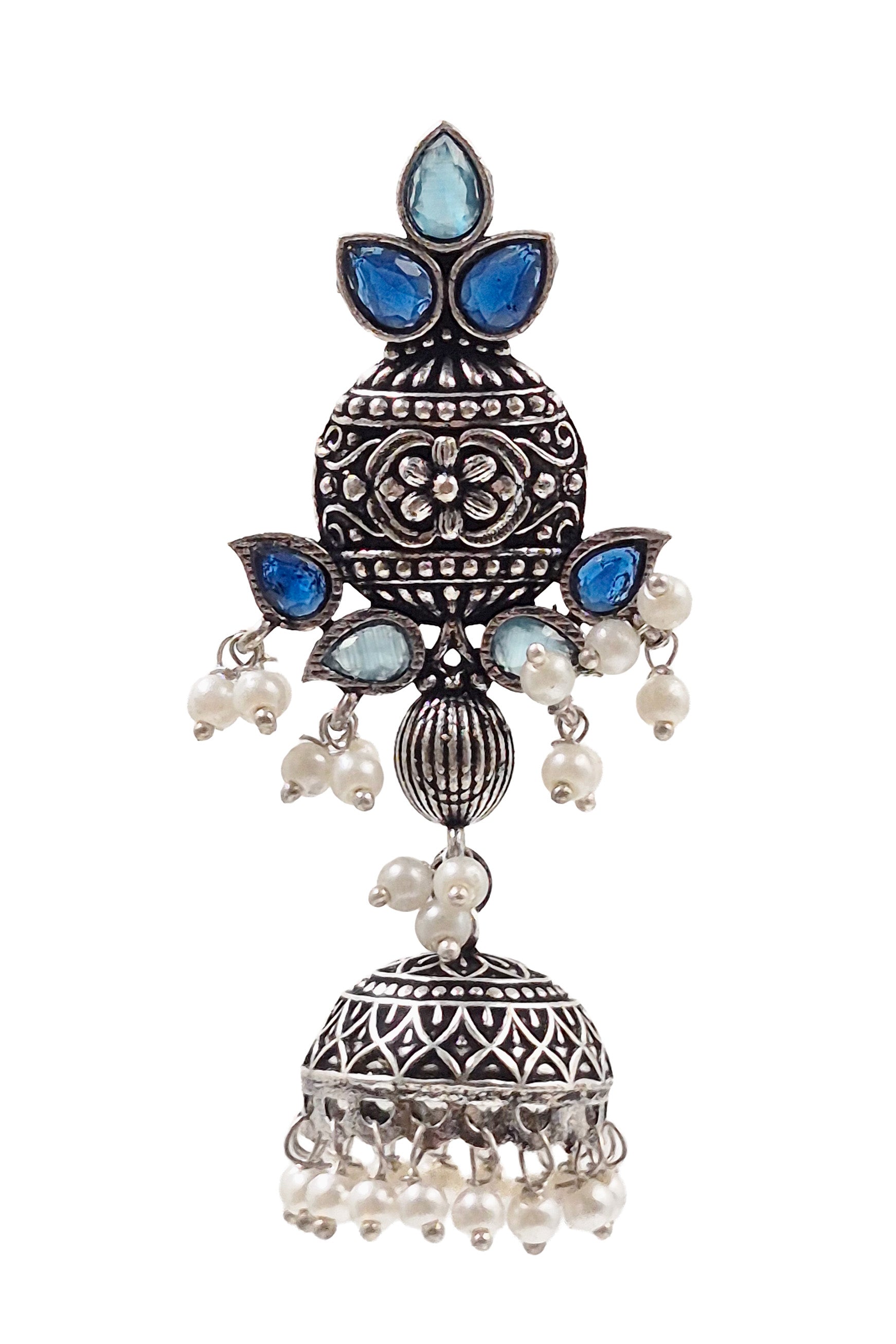 PRIYA OXIDISED JHUMKA EARRINGS