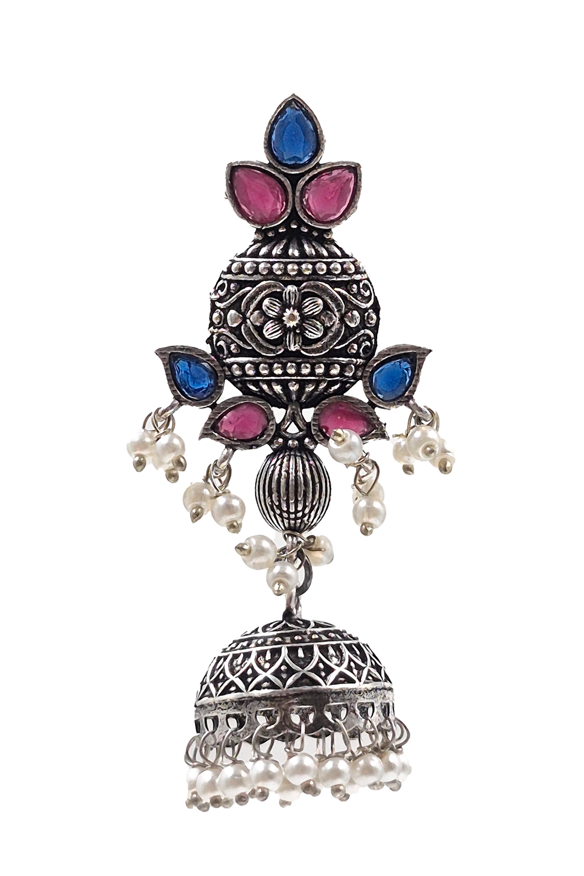 PRIYA OXIDISED JHUMKA EARRINGS
