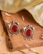 Load image into Gallery viewer, Vamika Stud Stone Earrings