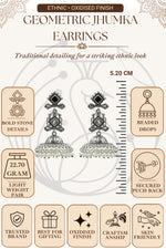 Load image into Gallery viewer, Baani Jhumka Stone Earrings