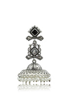 Load image into Gallery viewer, Baani Jhumka Stone Earrings