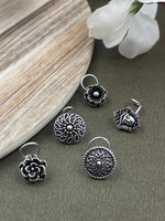 Load image into Gallery viewer, LISA OXIDISED PIERCING NOSEPIN COMBO OF 5
