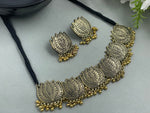 Load image into Gallery viewer, MIRAYA SILVER GOLD NECKLACE & EARRINGS 60% Off
