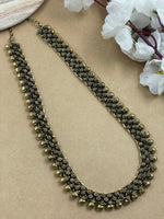 Load image into Gallery viewer, SAMAIRA DUAL TONE BRASS MATERIAL LONG NECKLACE
