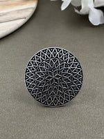 Load image into Gallery viewer, NITYA DESIGNER OXIDISED SILVER RING