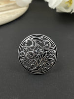 Load image into Gallery viewer, ALANKRITA DESIGNER OXIDISED SILVER RING