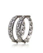 Load image into Gallery viewer, Aarohi Silver Lookalike Bangle Stack