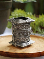Load image into Gallery viewer, Ragini Silver Lookalike Bangle Stack