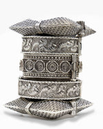 Load image into Gallery viewer, Ragini Silver Lookalike Bangle Stack
