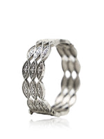 Load image into Gallery viewer, Mayuri Silver Lookalike Bangle Stack