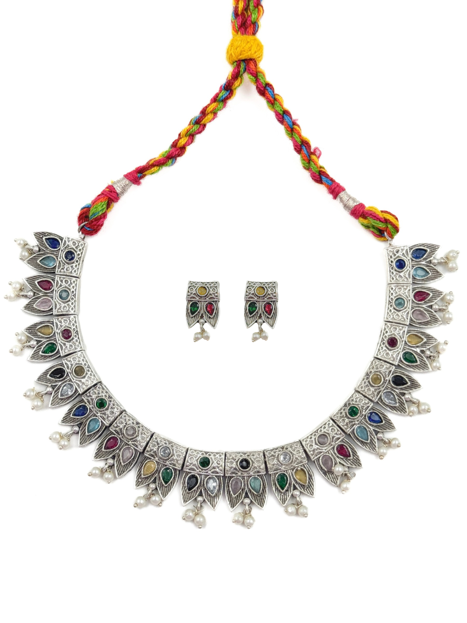 Aachal Stone Necklace Set