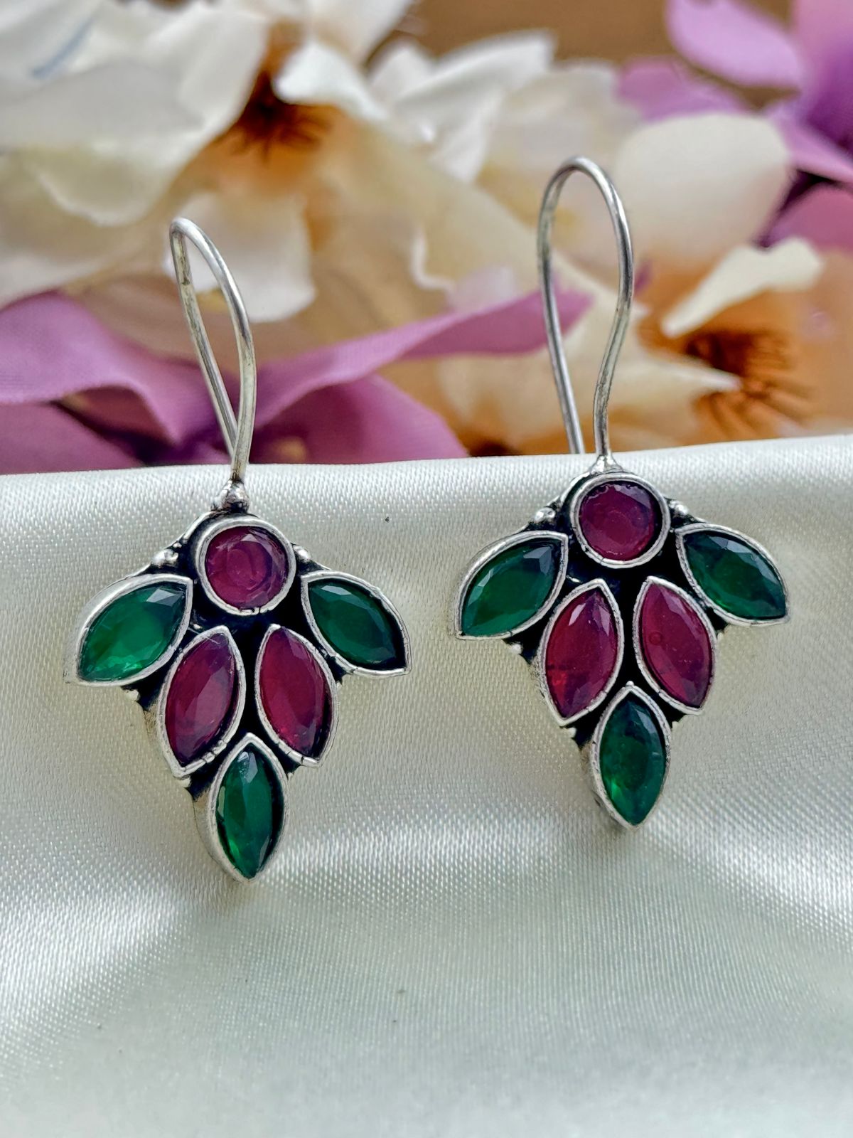 HARINI OXIDISED STUD EARRINGS
