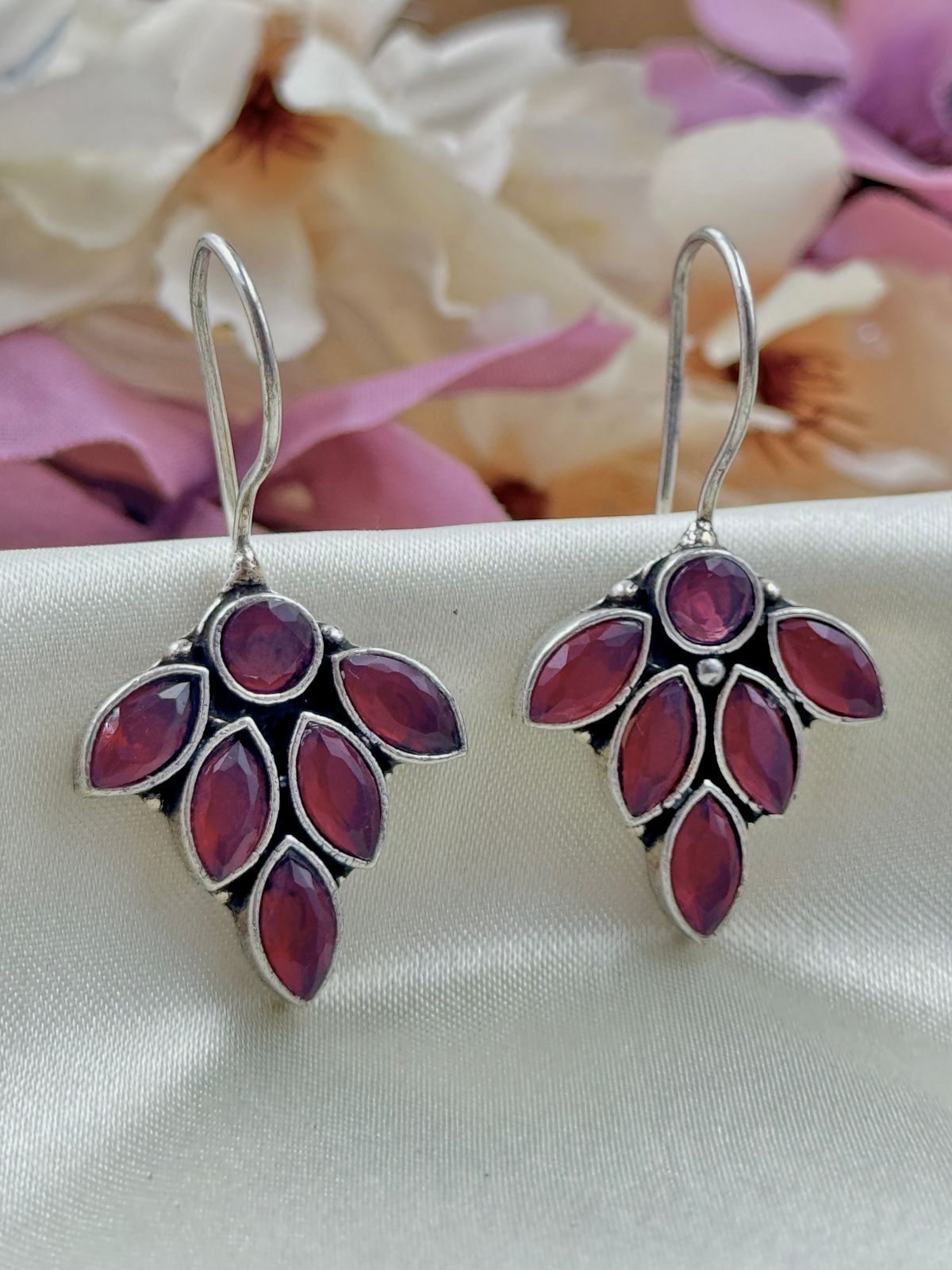 HARINI OXIDISED STUD EARRINGS