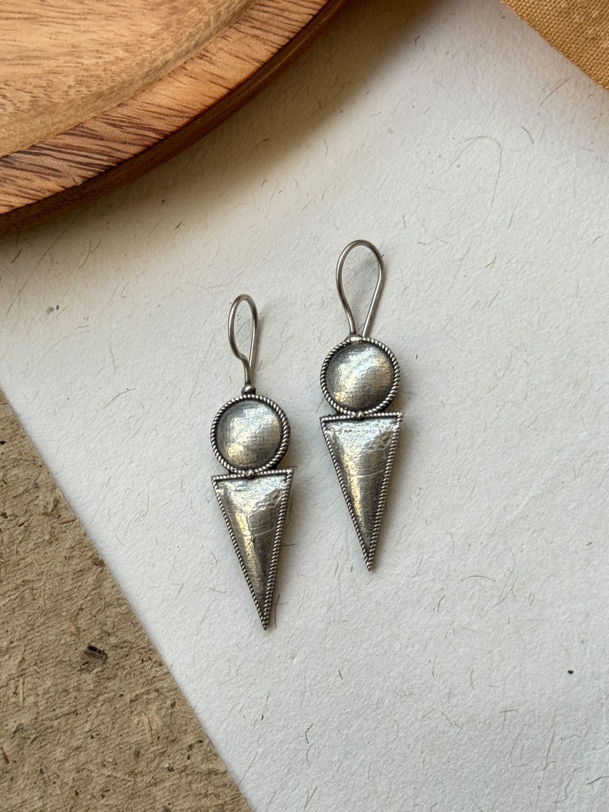 AYUTI SILVER LOOKALIKE STUD EARRINGS