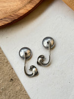 Load image into Gallery viewer, MIHIRA OXIDISED DANGLER EARRINGS