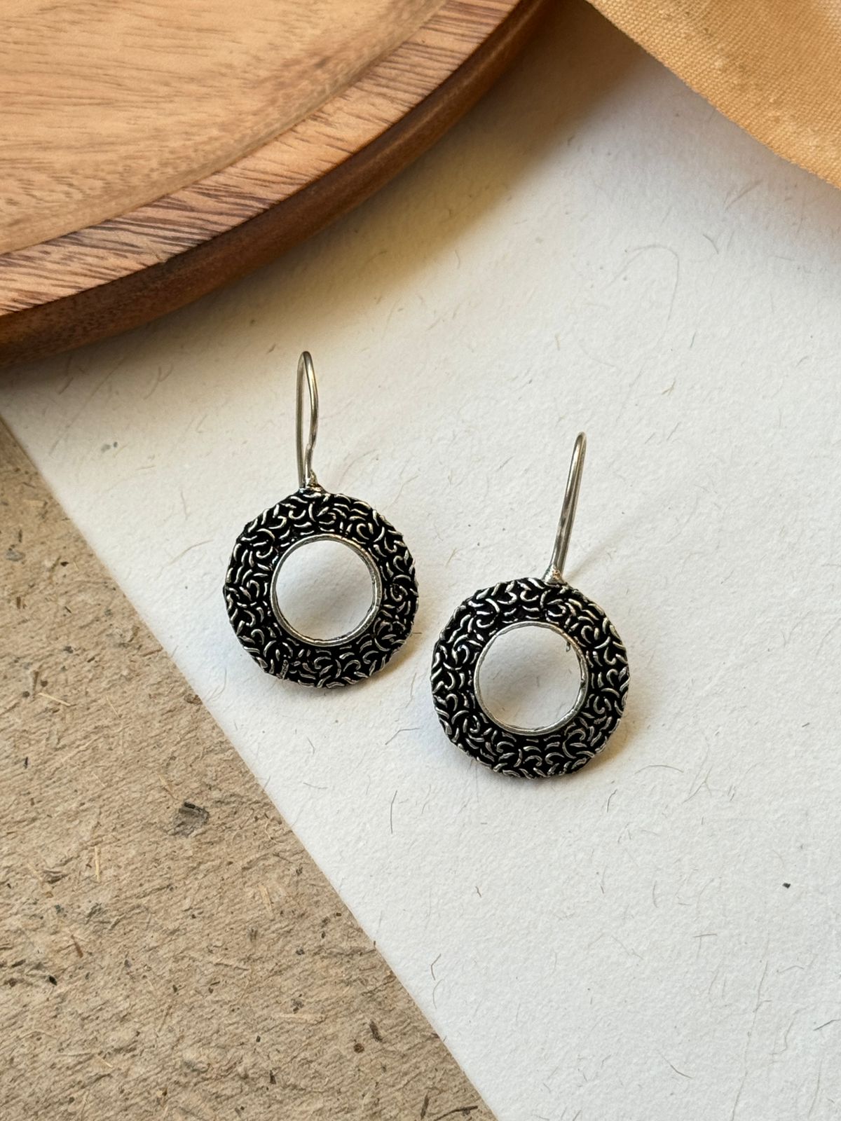 PRITHA SILVER LOOKALIKE STUD EARRINGS