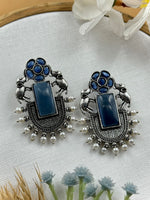 Load image into Gallery viewer, Tiya Stud Stone Earrings