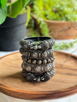 Load image into Gallery viewer, SWATI SILVER LOOKALIKE BANGLE STACK
