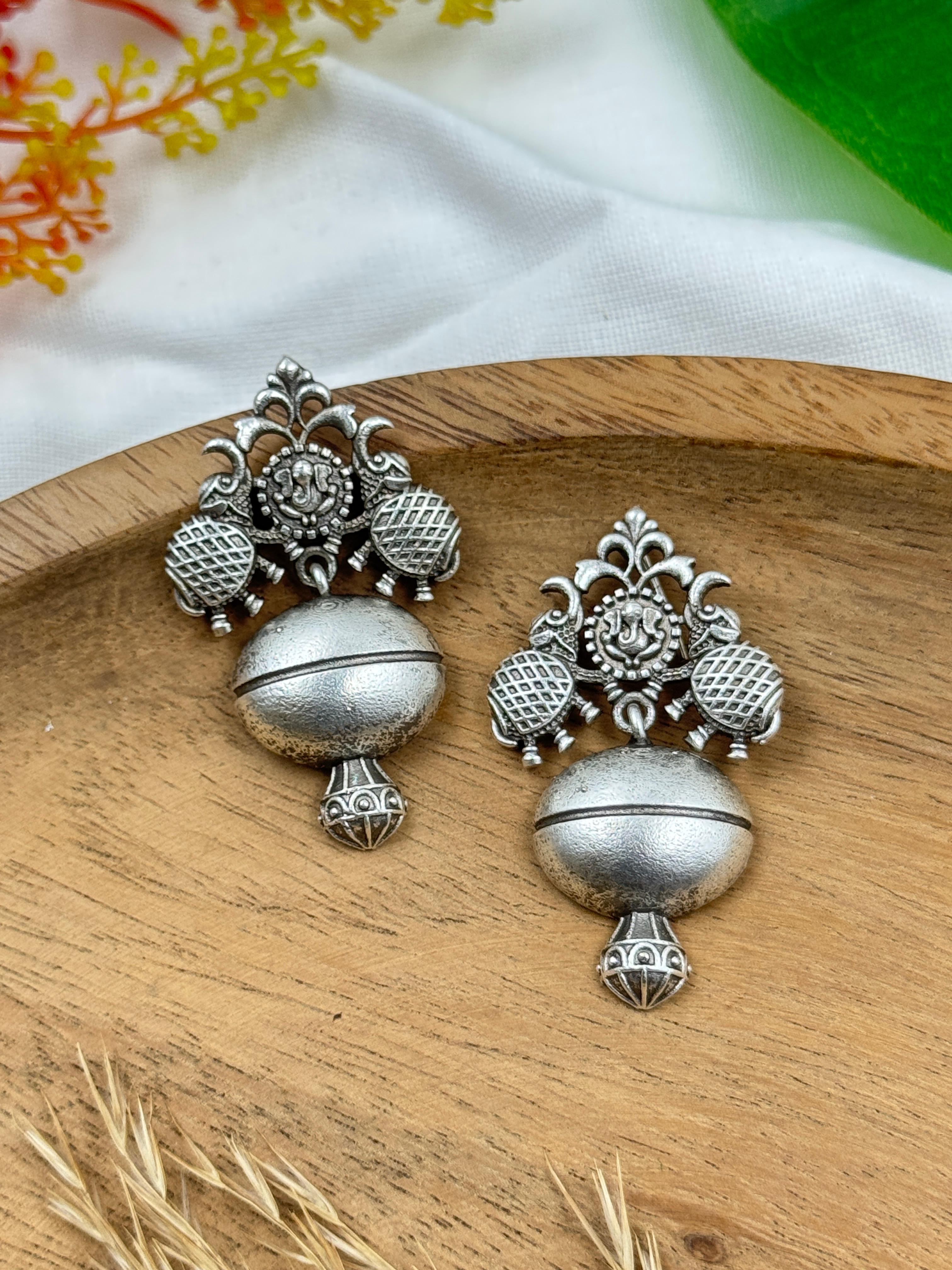 Riddhi Oxidised Stud Earrings