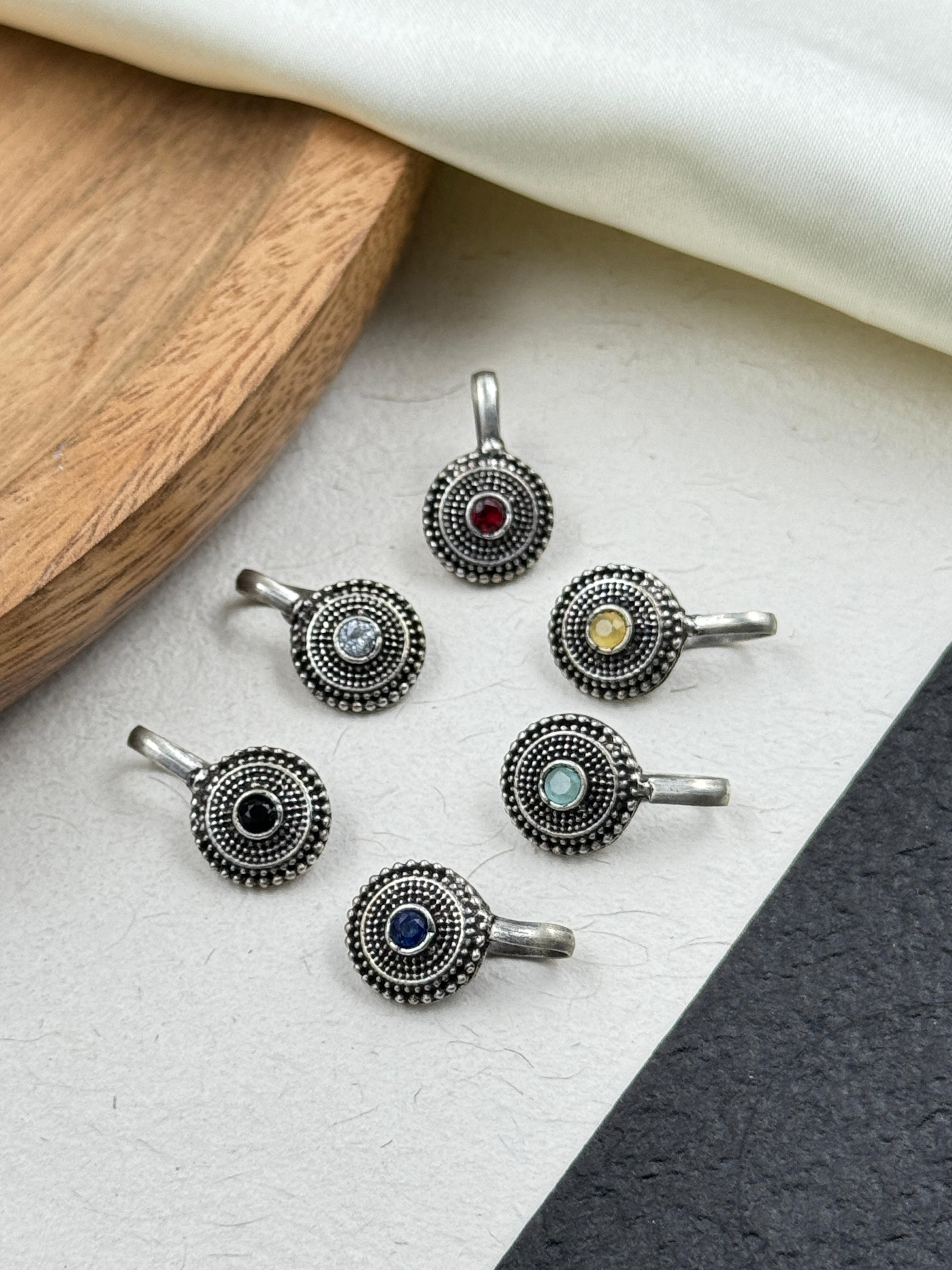 SIYA CLIP ON STONE NOSEPIN COMBO OF 6