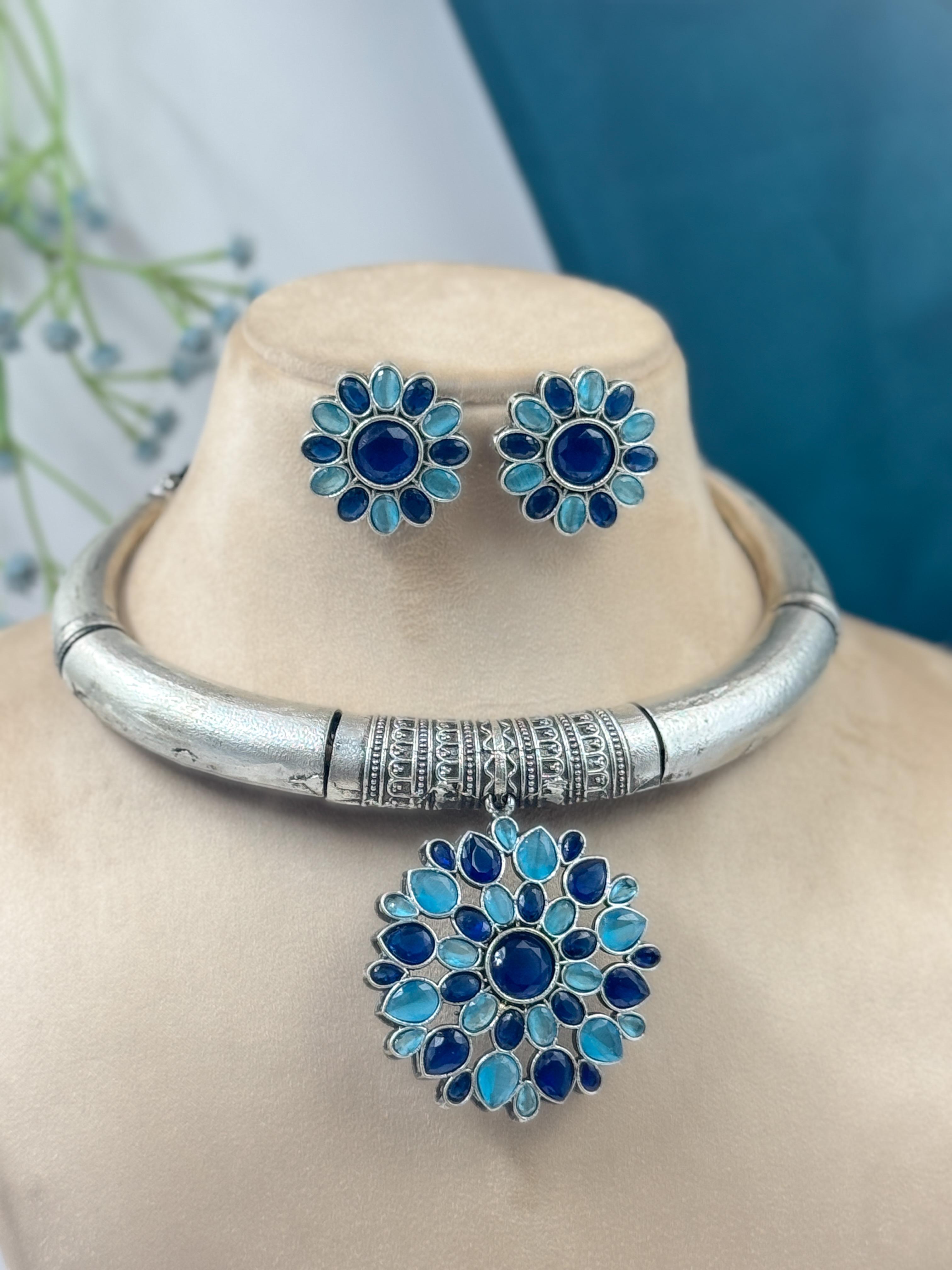 Rahi Stone Necklace Set