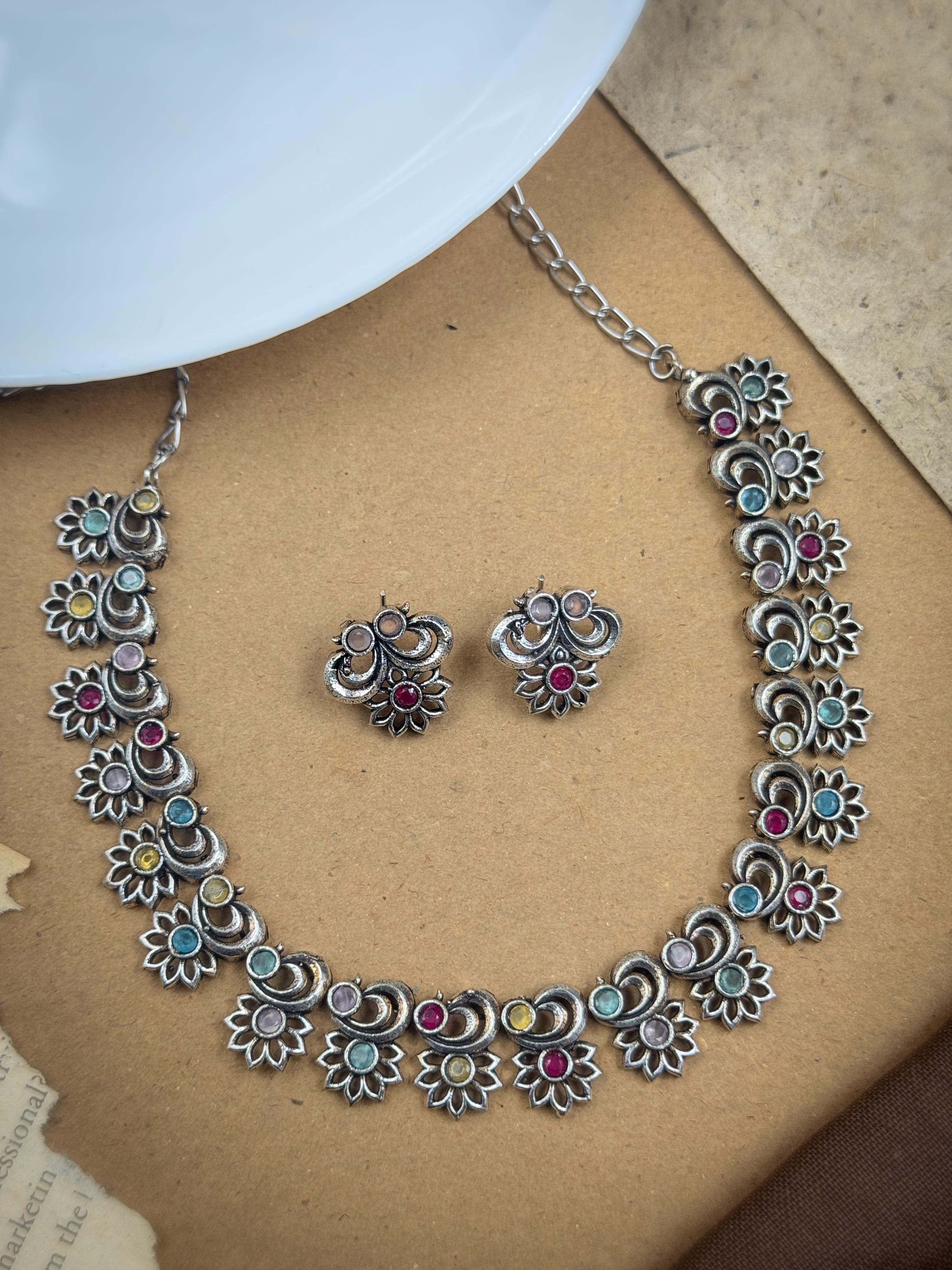 Radhya Stone Necklace Set