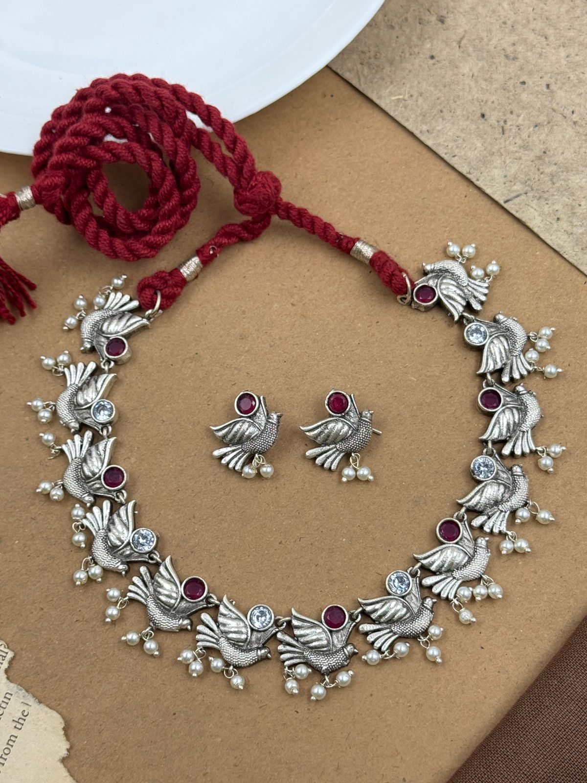 Mihika Stone Necklace Set